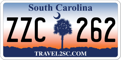 SC license plate ZZC262