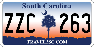 SC license plate ZZC263