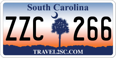 SC license plate ZZC266