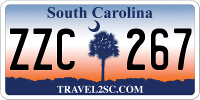 SC license plate ZZC267