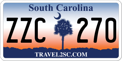 SC license plate ZZC270