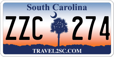 SC license plate ZZC274