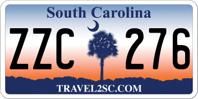 SC license plate ZZC276