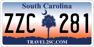 SC license plate ZZC281