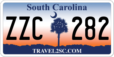 SC license plate ZZC282