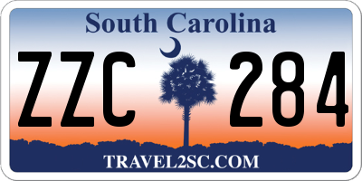 SC license plate ZZC284