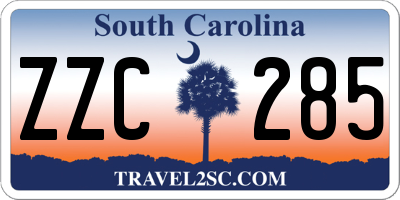 SC license plate ZZC285