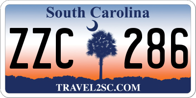 SC license plate ZZC286