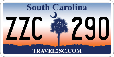 SC license plate ZZC290