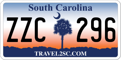 SC license plate ZZC296