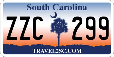 SC license plate ZZC299