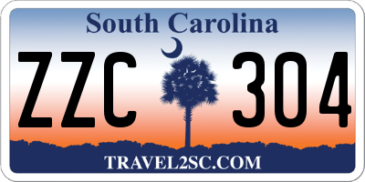 SC license plate ZZC304