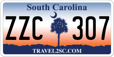 SC license plate ZZC307