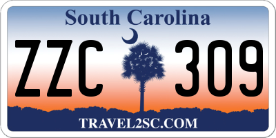 SC license plate ZZC309