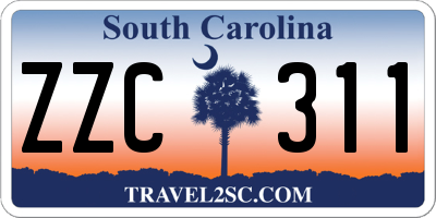 SC license plate ZZC311