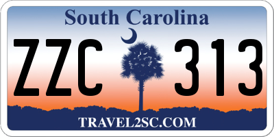 SC license plate ZZC313