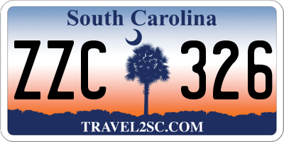 SC license plate ZZC326