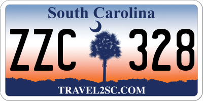 SC license plate ZZC328