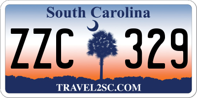 SC license plate ZZC329