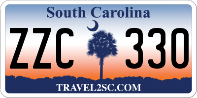 SC license plate ZZC330