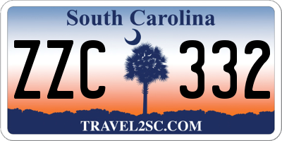SC license plate ZZC332