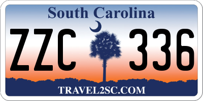 SC license plate ZZC336