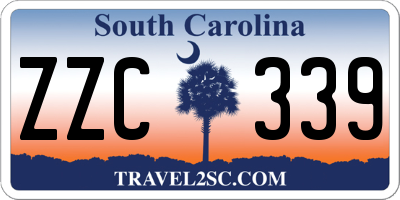 SC license plate ZZC339