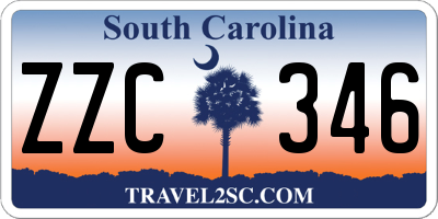 SC license plate ZZC346