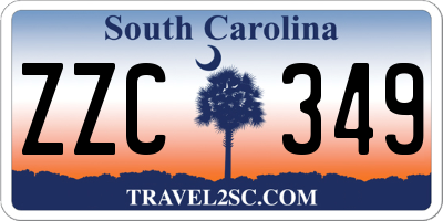 SC license plate ZZC349