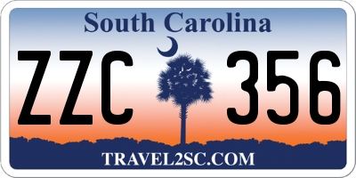 SC license plate ZZC356