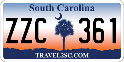 SC license plate ZZC361