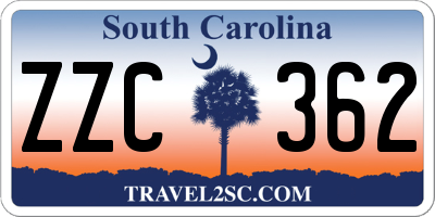 SC license plate ZZC362