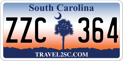 SC license plate ZZC364