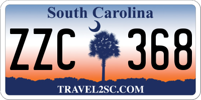 SC license plate ZZC368