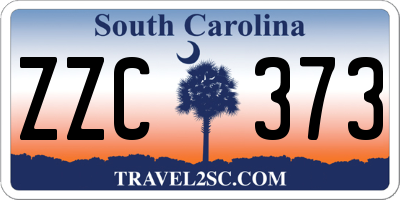 SC license plate ZZC373