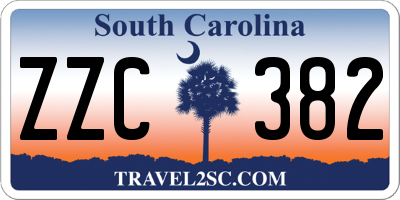 SC license plate ZZC382
