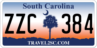 SC license plate ZZC384