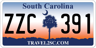 SC license plate ZZC391