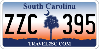 SC license plate ZZC395