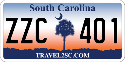 SC license plate ZZC401