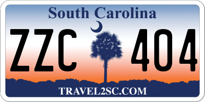 SC license plate ZZC404