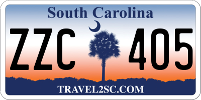 SC license plate ZZC405