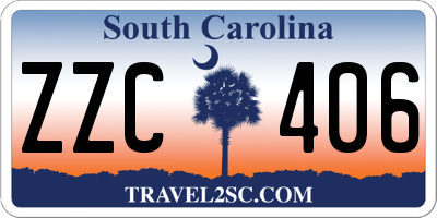 SC license plate ZZC406