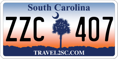 SC license plate ZZC407
