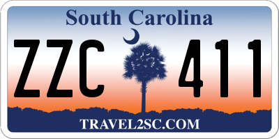 SC license plate ZZC411