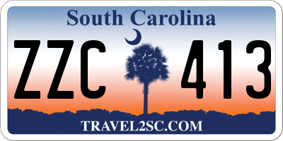 SC license plate ZZC413