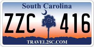 SC license plate ZZC416