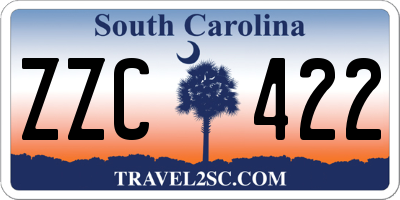 SC license plate ZZC422