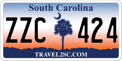 SC license plate ZZC424