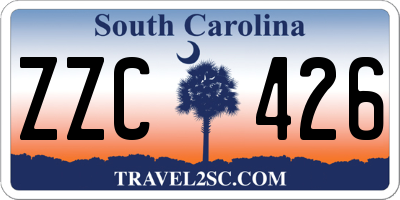 SC license plate ZZC426